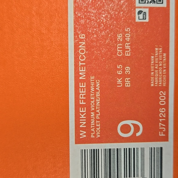 New Nike Free Metcon 6 Women's Workout Shoes Size 9 - Picture 8 of 8